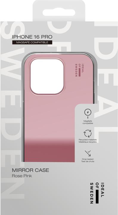Productafbeelding iDeal Of Sweden Magsafe Designer Spiegel met harde beschermhoes Rose Pink (Apple iPhone 16 Pro)