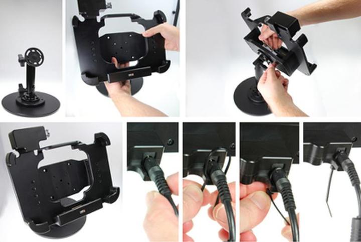 Actual product image Brodit Handheld Charger Cradle - Car - 12 V - Black - for Zebra ET55 (8.3 inch)