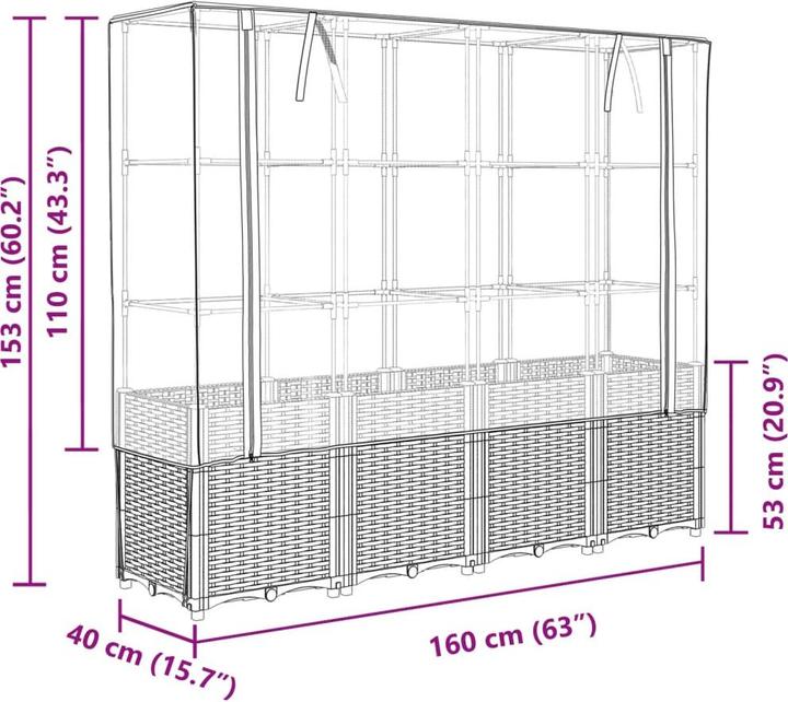 Produktbild vidaXL Hochbeet