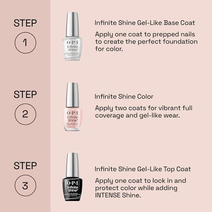 Actual product image OPI Infinite Shine Lacquer Mini Plaid Flirt (ISL188: Mini Plaid Flirt, Gel-Effect Nail Polish)