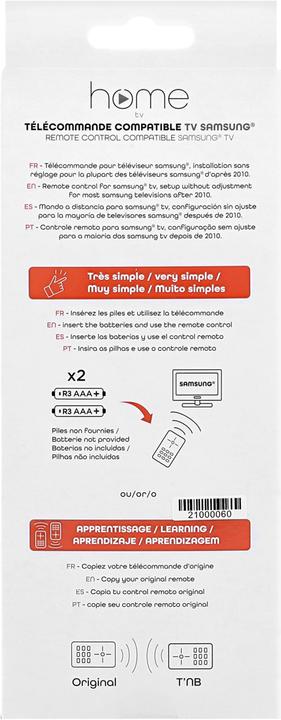 Image du produit OEM Accessoires Samsung TV (Télécommande spécifique à l'appareil, Infrarouge)