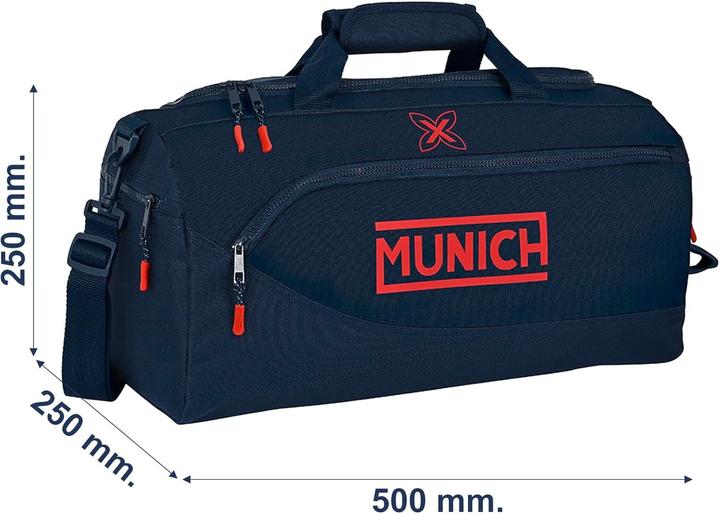 Actual product image Safta Munich Flash Sport Bag, Adjustable Shoulder Strap, Removable Bottom, Trolley-Compatible Backpack