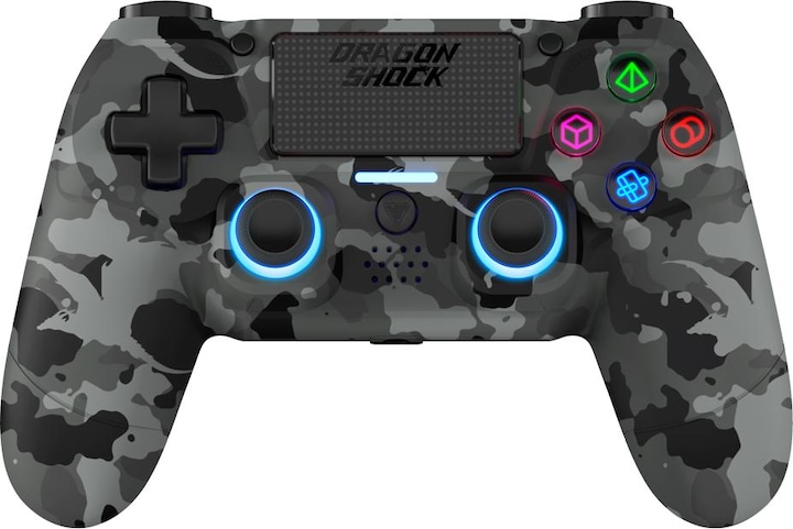 DragonShock Controller Mizar Wireless grau camo PS4 (PS4)