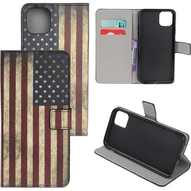 Thumbnail - MU Style Leder Bookcover Image Series (Apple iPhone 11 Pro), Smartphone Hülle, Mehrfarbig