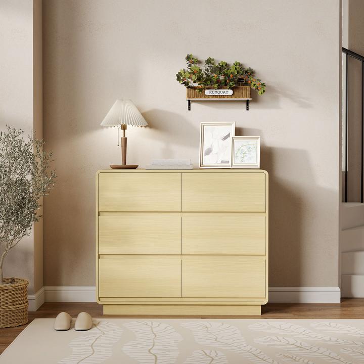 Image du produit Homcom Sideboard MDF Naturholz (38 x 100 x 86 cm)