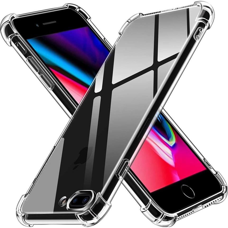 Screenguard Crystal Clear Case Bumper (Apple iPhone 8 Plus), Smartphone Hülle, Transparent