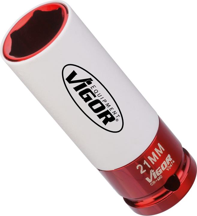 Produktbild Vigor Schlagschrauber Steckschlüsseleinsatz ∙ V2474 ∙ Vierkant12,5 mm (1/2 Zoll) ∙ Aussen Sechskant … (21 mm)