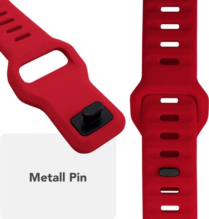 Produktbild Nalia Motion Silikon-Armband für Apple Watch, Sportarmband wasserfest - Soft, Flexibel & Langlebig (Silikon)