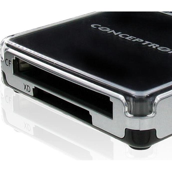 Conceptronic All-In-One (USB), Speicherkartenlesegerät, Schwarz