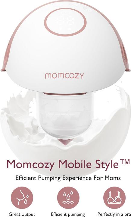 Immagine prodotto Momcozy Tiralatte M6 Hands-free rosso Confezione singola