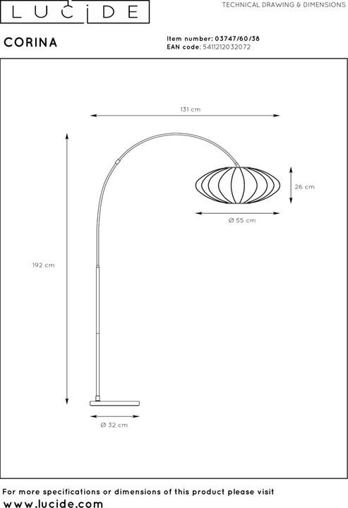 Produktbild Lucide Corina (E27)
