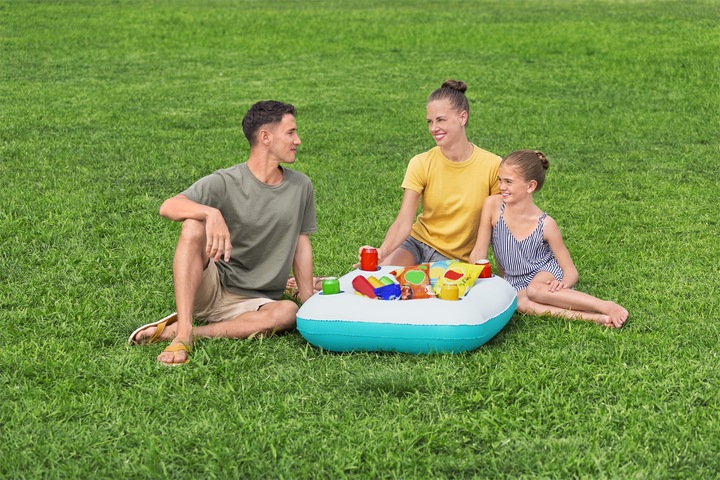 Image du produit Bestway Piscine familiale gonflable avec console centrale amovible Sippin' Summer™ 2,18 m x 2,18 m x 48 cm