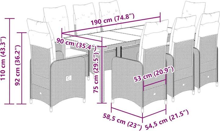 Image du produit vidaXL Bistro Set