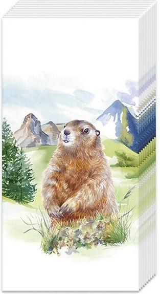 Actual product image IHR Taschentuch Mountain Wildlife