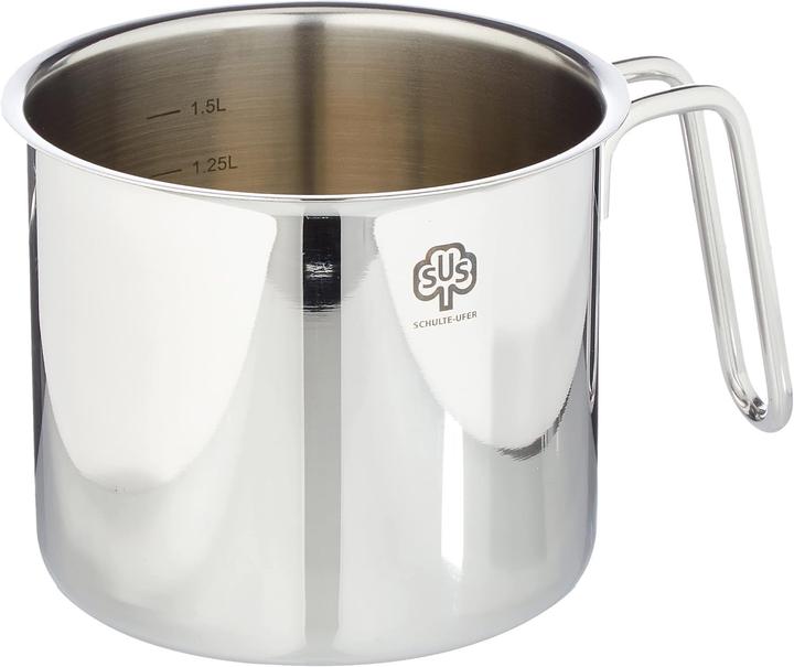 Produktbild Schulte-Ufer Edelstahl Milchtopf Romana 14 cm (14 cm, Edelstahl)