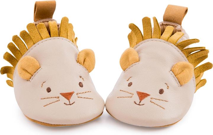 Image du produit Moulin Roty Chaussons en cuir beige lion 0/6 mois, Sous mon Baobab (16, 17)