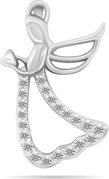 Produktbild Brilio Silver - Delicate silver pendant Angel PT113W (Metall)