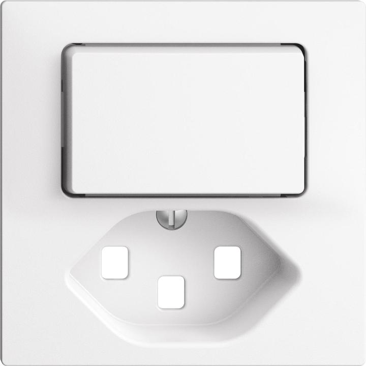 Actual product image Feller Cover set for small combination T23, push button, unlit white