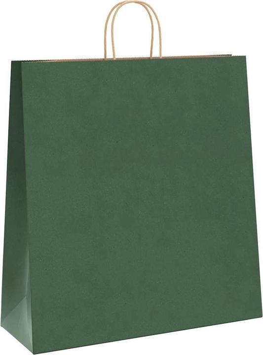 Actual product image VidaXL Kraft paper bags 50 pcs. with handle green 45x17x48 cm paper bag (Gift bag, 50 x)