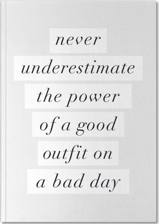 Immagine prodotto Juniqe Un buon vestito in una brutta giornata - Citazioni e slogan (A4, Nessuna)