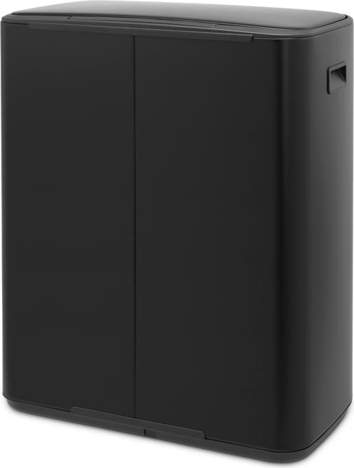 Actual product image Multimatic Pedalspand Brabantia BO 2x30 litres Matt Sort (60 l)