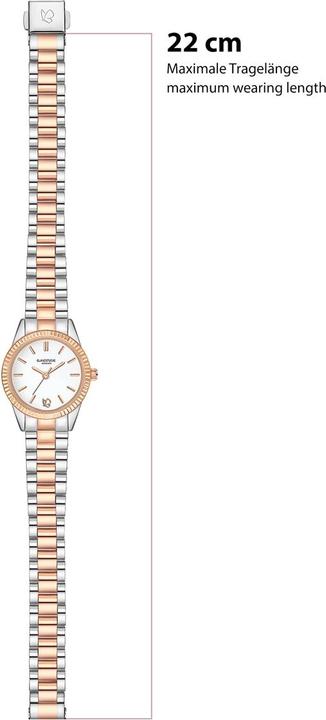 Actual product image Glanzstücke München Damen Quarzuhr bicolor Edelstahl bicolor - 38018 (25 mm)