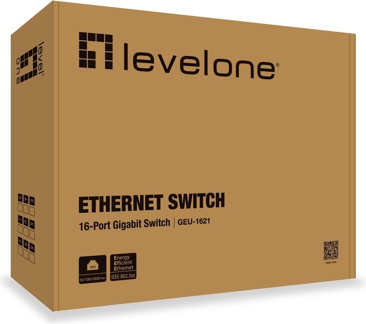 Produktbild LevelOne GEU-1621: 16Port Switch 1Gbps (16 Ports)