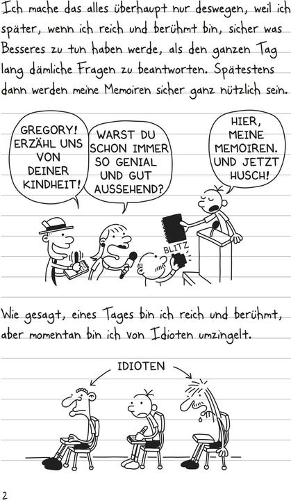 Produktbild Gregs Tagebuch 1. Von Idioten umzingelt! (Deutsch, Jeff Kinney, 2008)