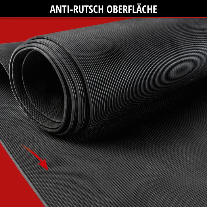 Immagine prodotto Walser Gummimatte Saturn, zuschneidbare Meterware feinripp 100x250 cm schwarz
