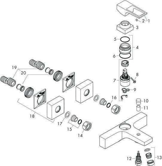 Actual product image hansgrohe Metropol chrome