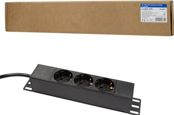 Produktbild LogiLink Steckdosenleiste (3 x, CEE 7/3, 1.80 m)
