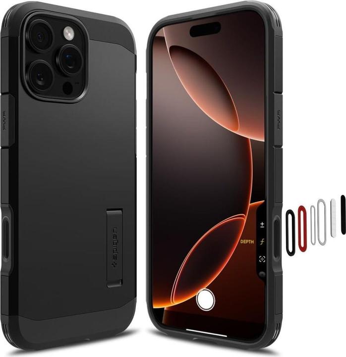 Actual product image Spigen Tough Armor T AI (MagFit + Camera Control) iPhone 16 Pro Case Black (Apple iPhone 16 Pro)
