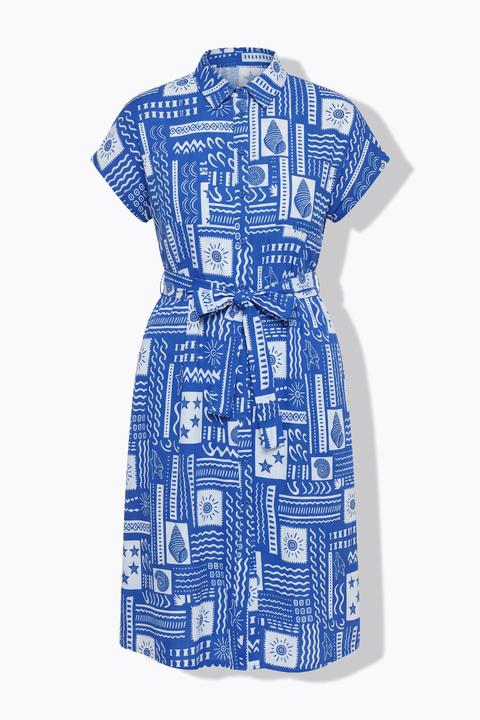 Produktbild Studio Untold Midikleid, oversized, Kachel-Print, Halbarm (46, 48)