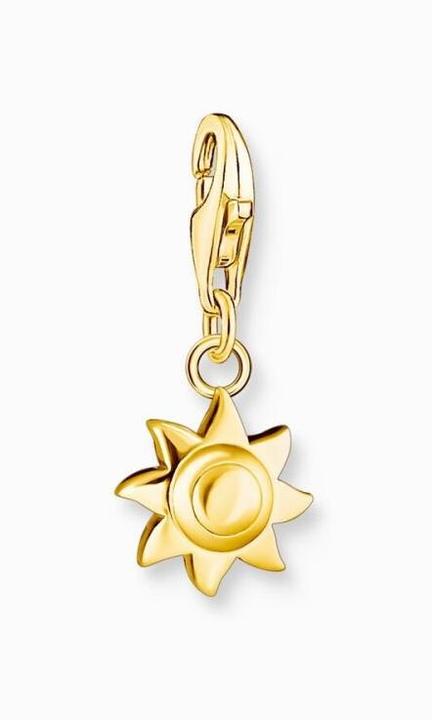 Produktbild Thomas Sabo Charm-Anhänger Sonne Vergoldet (925 Sterling Silber mit 18k Gelbgoldplattierung)