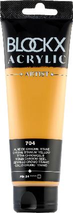 Actual product image Clairefontaine ACRYLIC Chrome Yello w Titanium 120ML (120 ml)