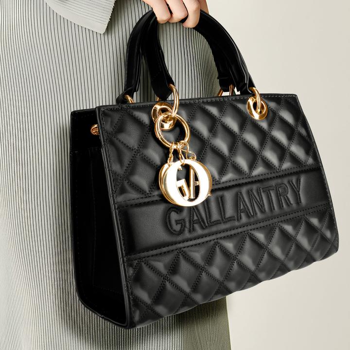 Actual product image Gallantry La Matelassé Shiny faux leather handbag (15 l)