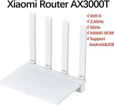 Actual product image Xiaomi AX3000T EU router
