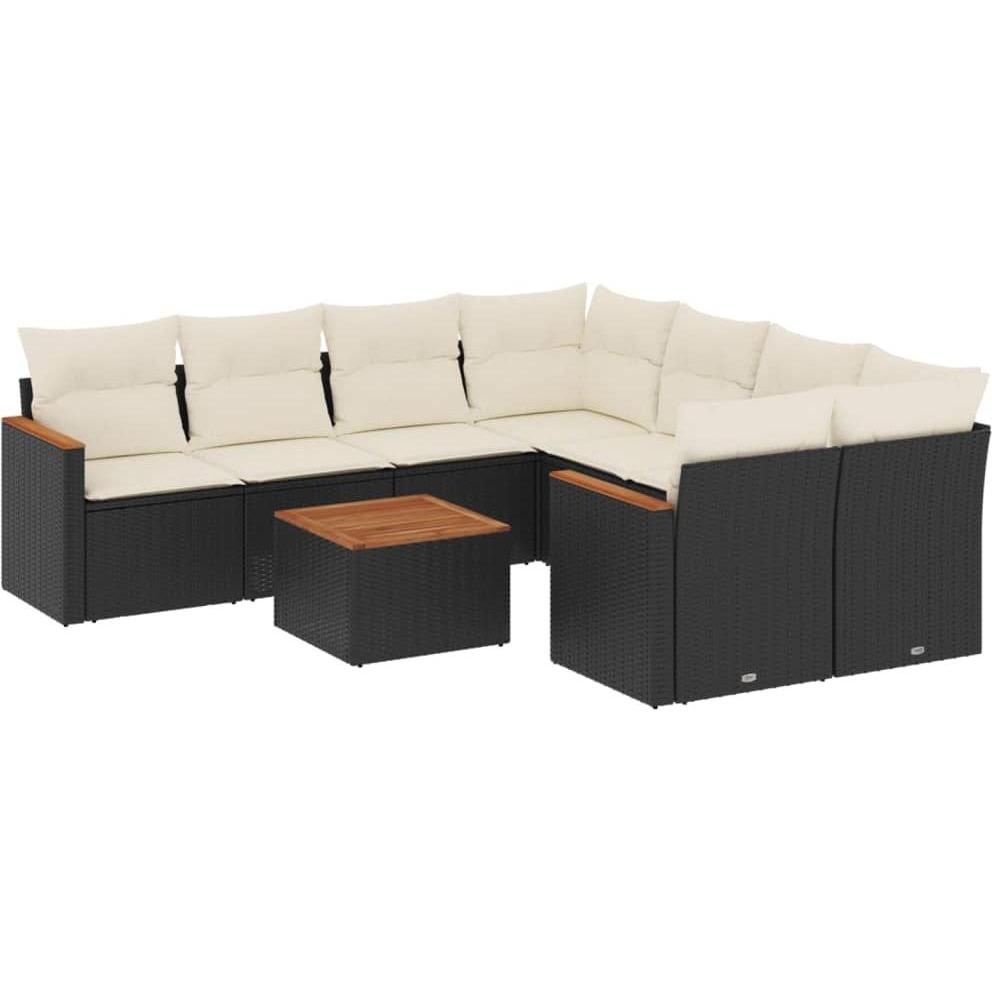 VidaXL, Gartenlounge, 10-tlg. Garten-Lounge-Set mit Kissen