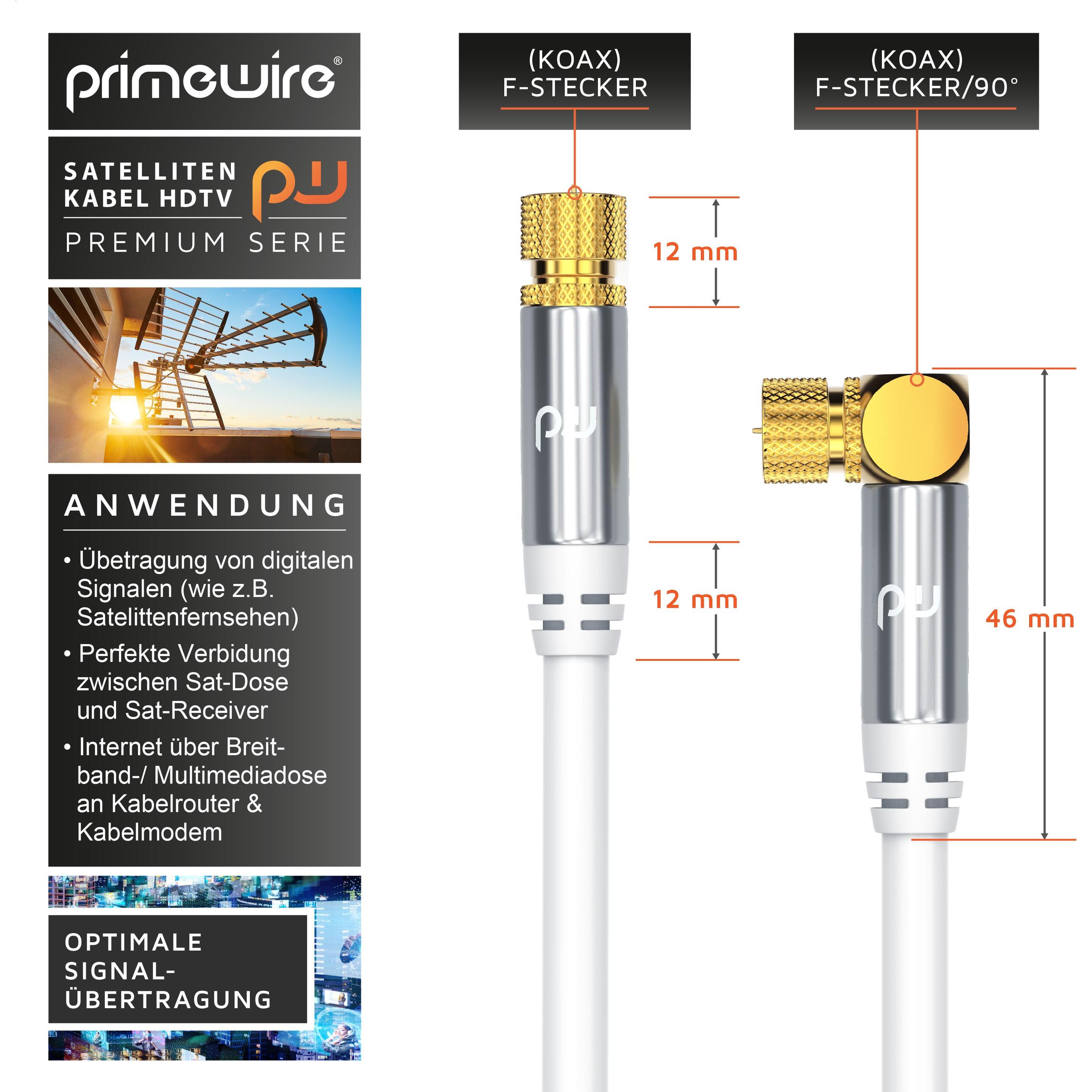 Thumbnail - Primewire Premium SAT Koaxialkabel (135 dB, SAT Kabel), Antennenkabel