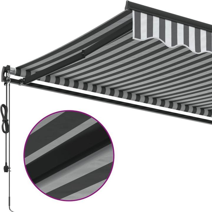 Produktbild vidaXL Markise Gelenkarmmarkise Sonnenmarkise Balkon Automatisch 350x250cm (3.50 m)