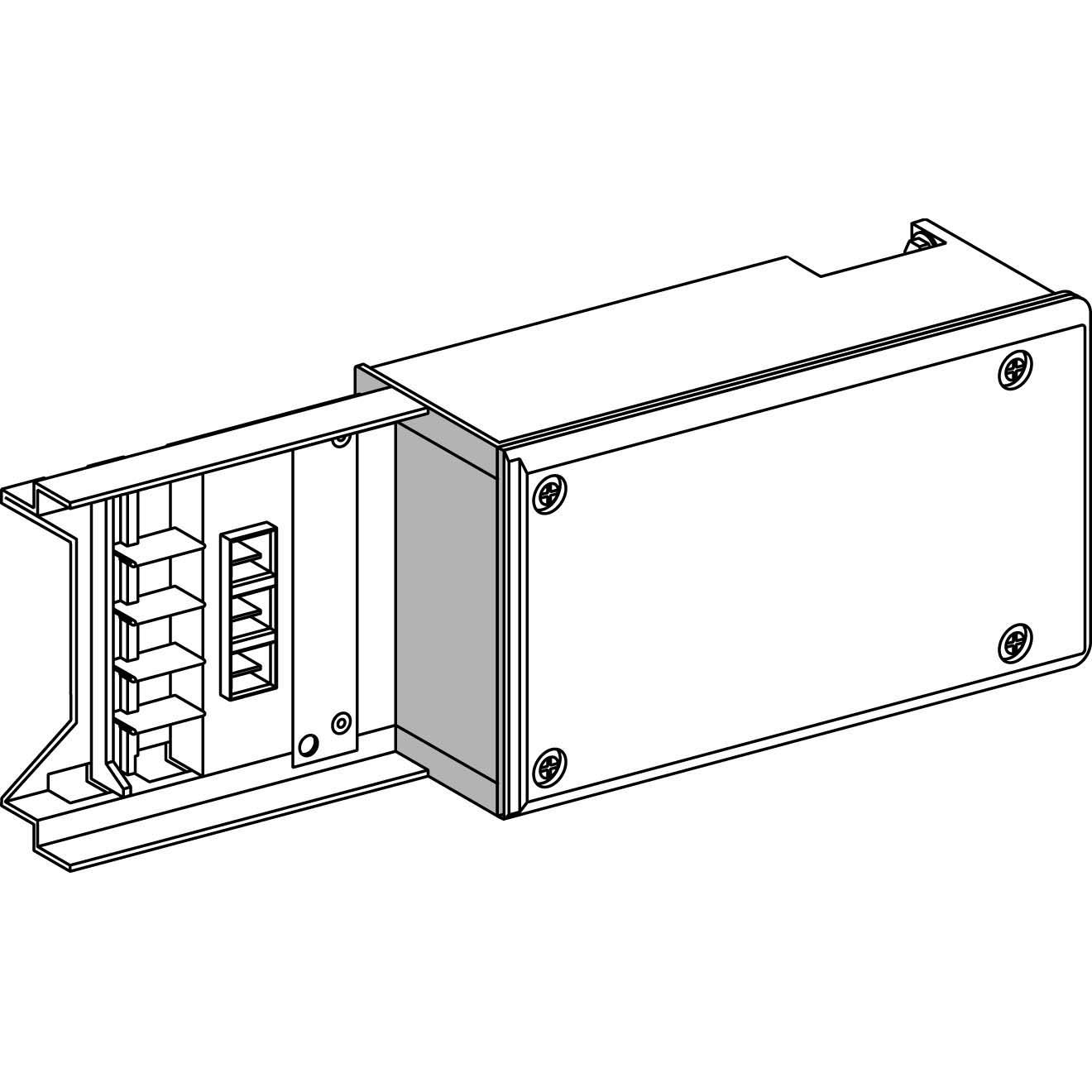 Schneider Electric, Verteilerschrank Zubehör, SE KNT63ABT4 Mitteneinspeisekasten 40A + 63A