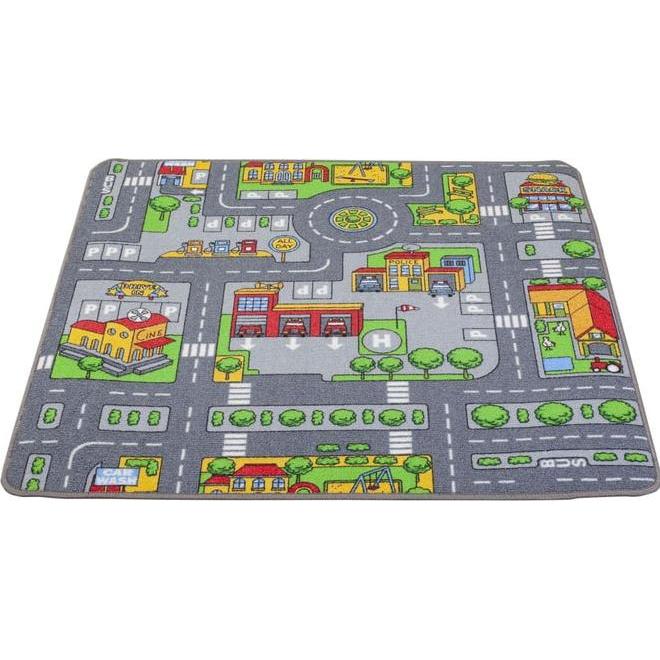 Meubinex, Spielteppich + Spielmatte, Spielteppich City - Masse: 100 x 100 cm