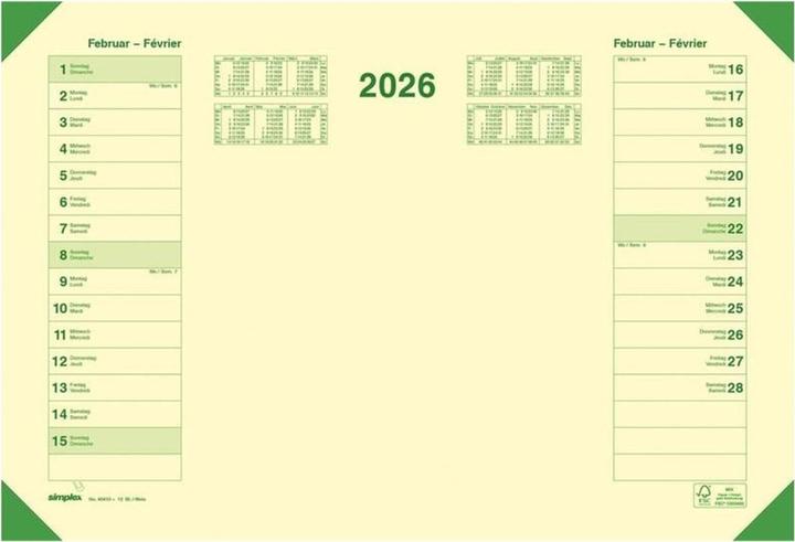 Label énergétique Simplex Sous-main papier buvard eye-ease (32.50 x 47.70 cm)