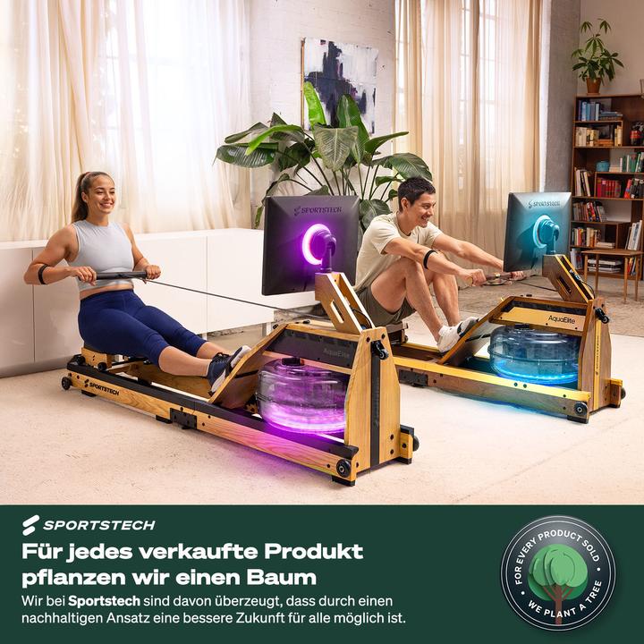 Produktbild Sportstech Rudergerät AquaElite OAK
