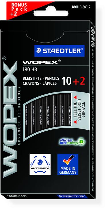 Actual product image Staedtler WOPEX HB set of 12 black line (HB, 12x)