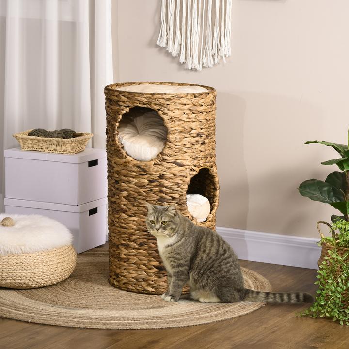 Produktbild PawHut Katzenturm (73 cm, Hellbraun)