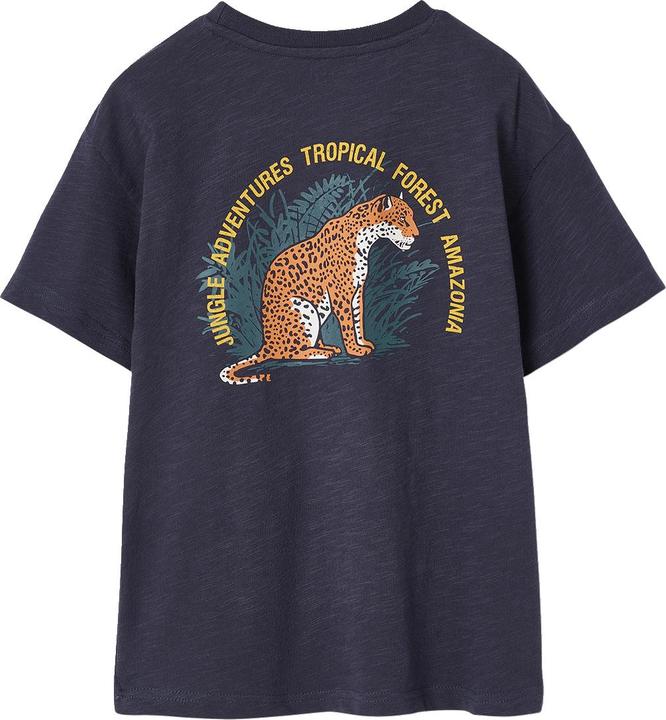 Image du produit Vertbaudet Jungen T-Shirt mit Tiger vorn und hinten, Recycling-Baumwolle (128)