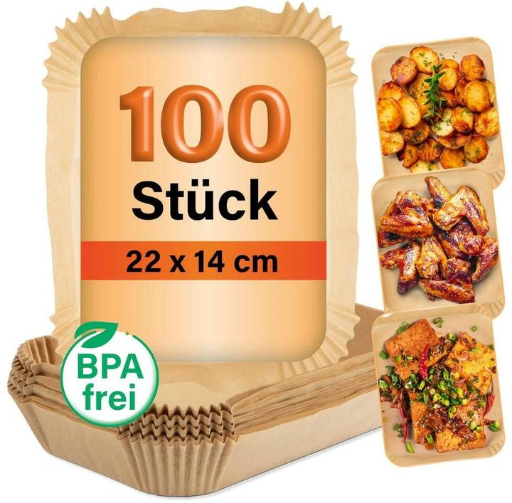 Gourmetmaxx Backpapier 100 Stück, 22 x 14 x 4.5