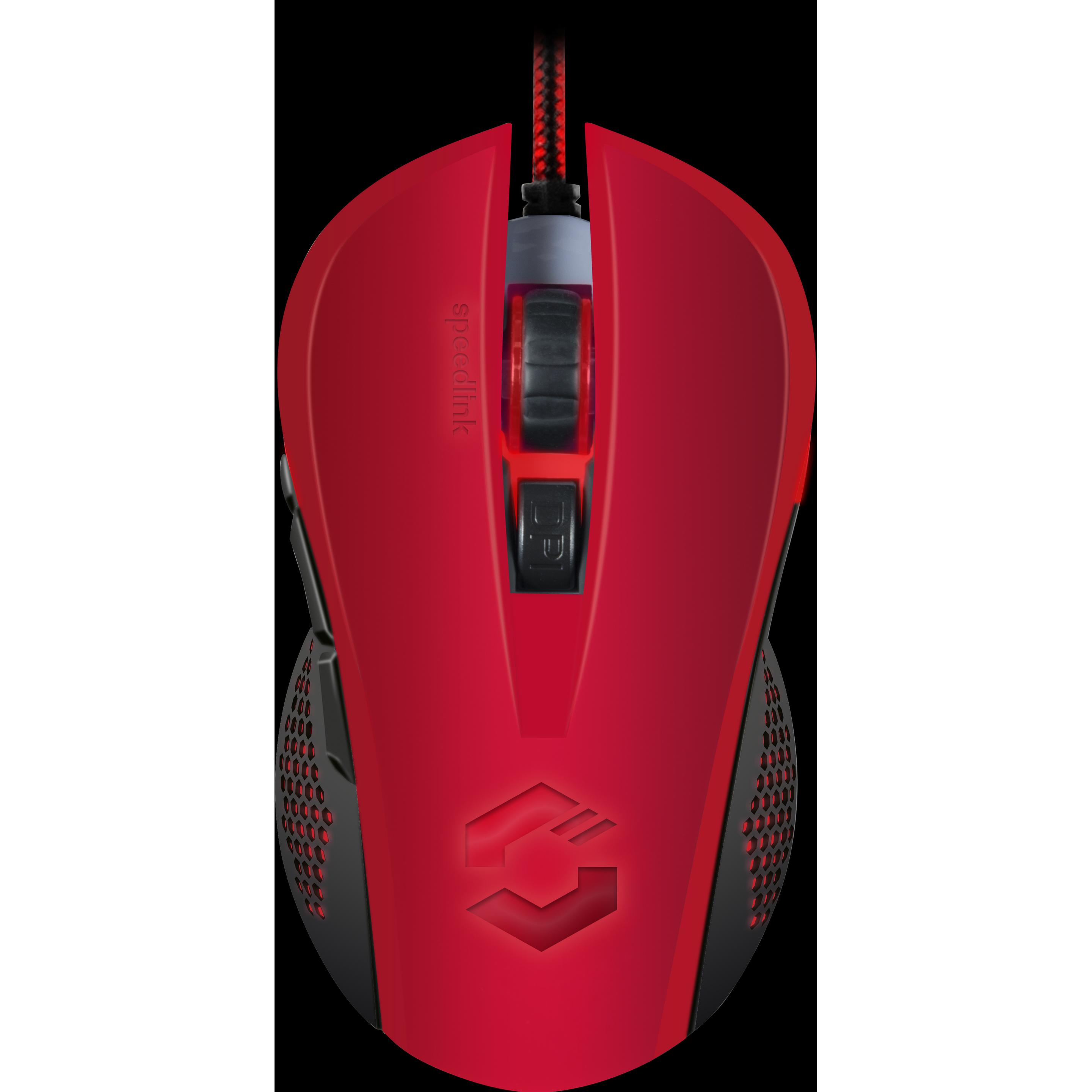 Speedlink Torn (Kabelgebunden), Maus, Rot