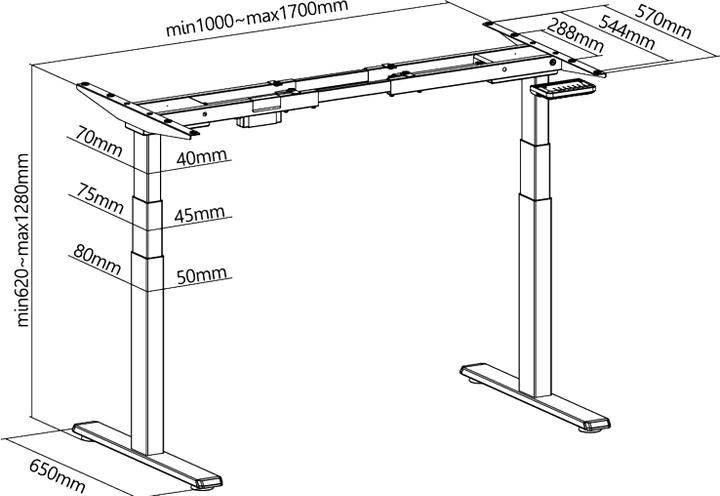Actual product image LogiLink Desk frame